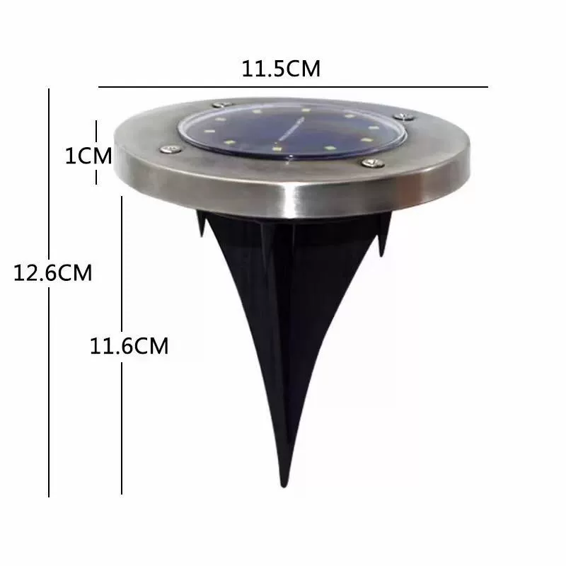 LED-туристические садовые лампы солнечные из нержавеющей стали для беседки