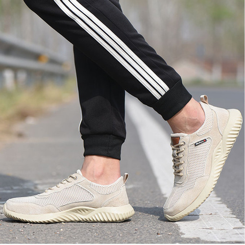Feiwei labor protection shoes breathable mesh anti-smash and puncture safety protective shoes wear-resistant work safety shoes anti-slip