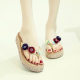 2023 Internet Celebrity Summer New Style Sandals and Slippers Women's Outwear Fashion All-match Flip-flops Girls Popular Beach Shoes