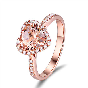 �r�КW�����u��ȻĦ��ʯ���Ľ�ָ΢��ʯ�18K��ȷ�����ν�ָ