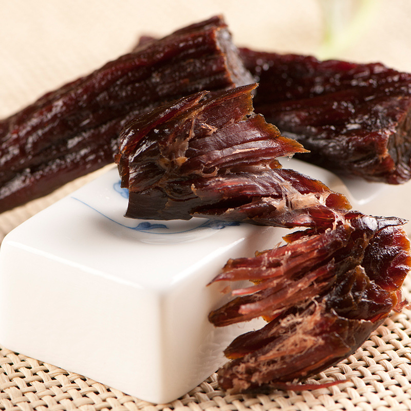 Inner Mongolia Specialty Air-Dried Beef Jerky Bulk Hand-Torn Beef Snack Leisure Snack Manufacturer Dropshipping One Piece 500g