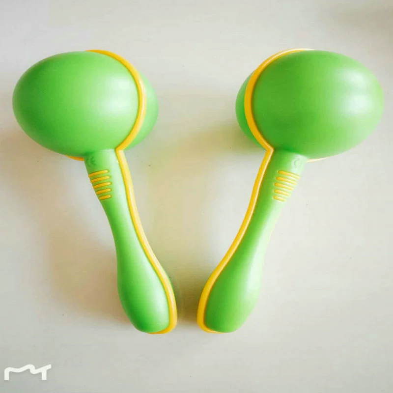 Small plastic maracas, percussion instruments, musical instruments for kindergarten, makes sounds