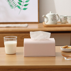 Simple tissue box desktop storage box living room coffee table tissue box creative dining table desk tissue storage box