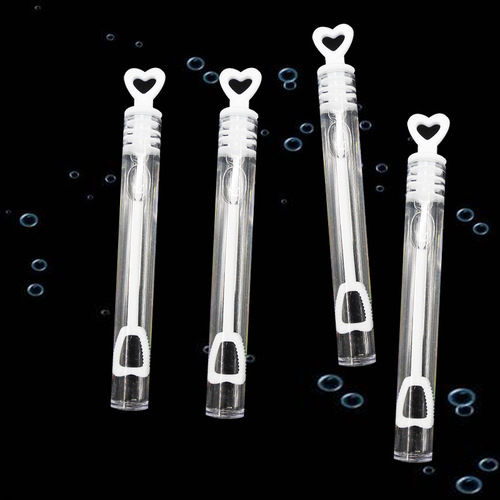 Wholesale holiday wedding love test tube blowable bubble water heart-shaped bubble stick children's toys portable empty bottle
