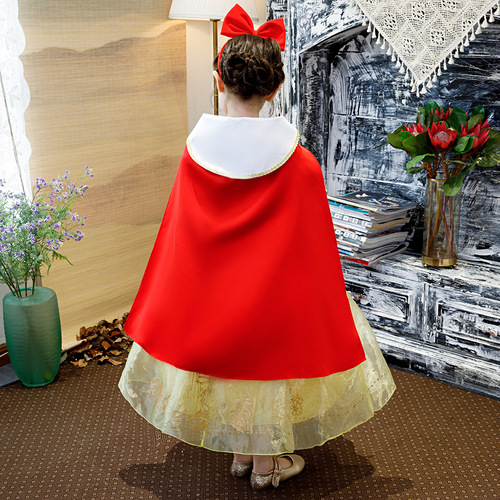 Snow White Princess Dress for Girls Children's June 1st Birthday Performance Puff Dress