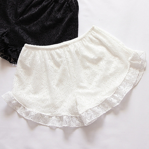 Qilixiang sexy wearable lace safety pants for women anti-exposure bottoming shorts safety pants summer