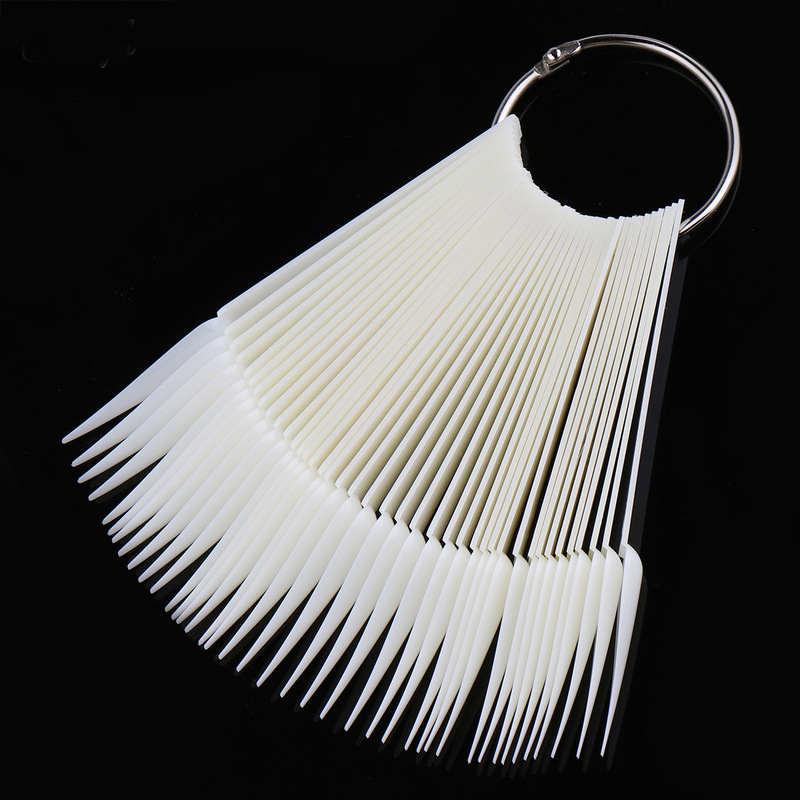 Nail Art 40 Color Pointed Fan Color Card Nail Polish Display Board Nail Art Mold White Natural Transparent Black Nail Art 40 Color Pointed Fan Color Card Nail Polish Display Board Nail Art Mold White Natural Transparent Black