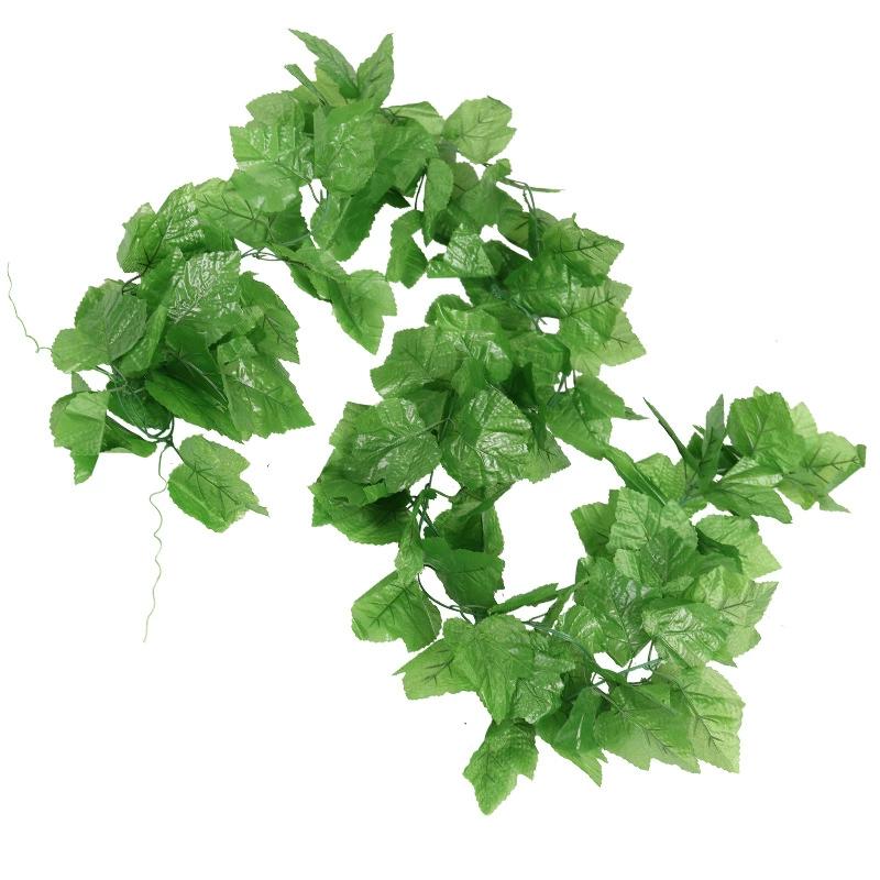 Artificial grape leaf vine garland, 30 cm plastic climbing ceiling decorative plant