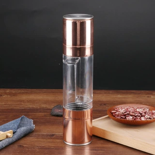 厂家批发不锈钢研磨器创意新款手动胡椒粉研磨器双头磨调味瓶