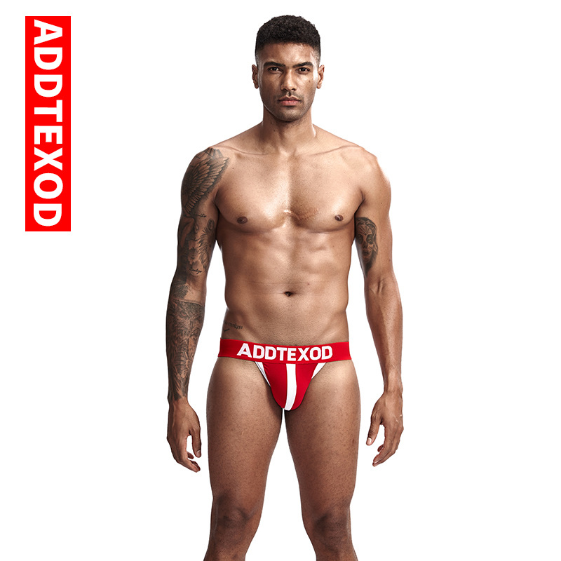 Tanga de algodón transpirable para hombre, talla grande, con bloques de color modernos, ultra-sexy, de cintura media, para hombres jóvenes, disponible en stock del fabricante.