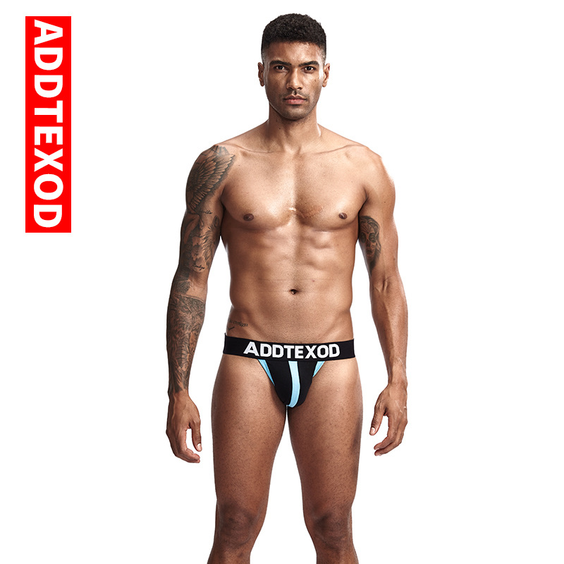 Tanga de algodón transpirable para hombre, talla grande, con bloques de color modernos, ultra-sexy, de cintura media, para hombres jóvenes, disponible en stock del fabricante.