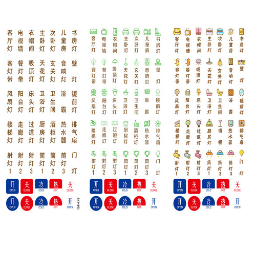 Aike waterproof cartoon luminous switch sticker logo living room simple transparent switch label sticker self-adhesive wall sticker