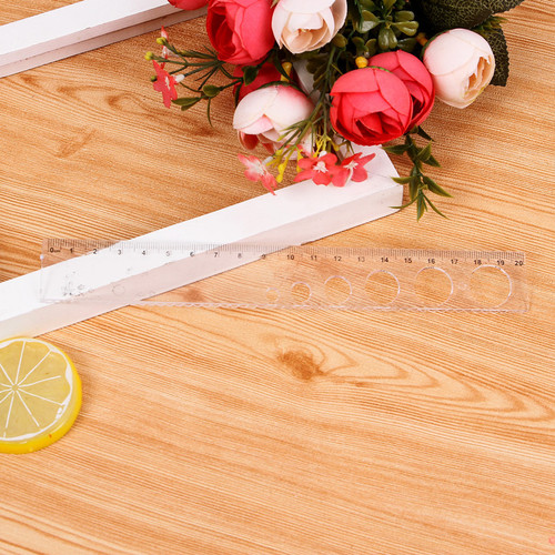 Creative stationery 20cm set of rulers, 4-piece set of rulers for student study and examination, wholesale of stationery prizes and gifts