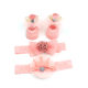 Korean Baby Hair Band Socks Set Baby Bow Hair Band One Hundred Days Old Banquet European and American Headband