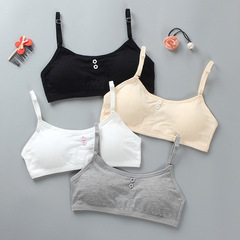 Girls' bra, developmental period, student underwear, 14 vest style, small suspenders, thin straps, tube top, 12-16 years old pure cotton children