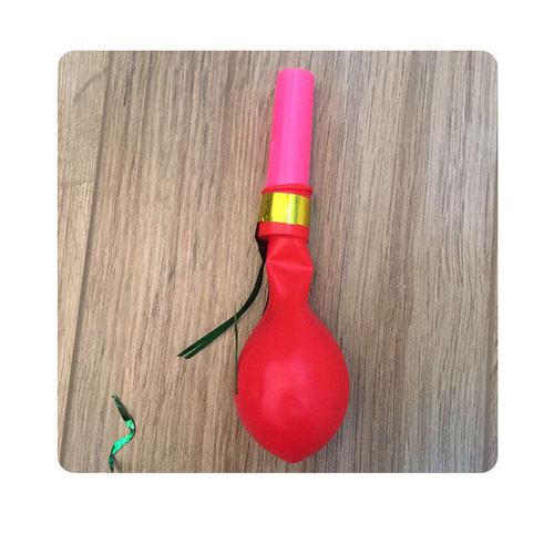 Balloon Pearlescent Whistle Balloon Golden Whistle Children’s Toy Gift Box Blister Floor Promotion 2 Yuan Store Products