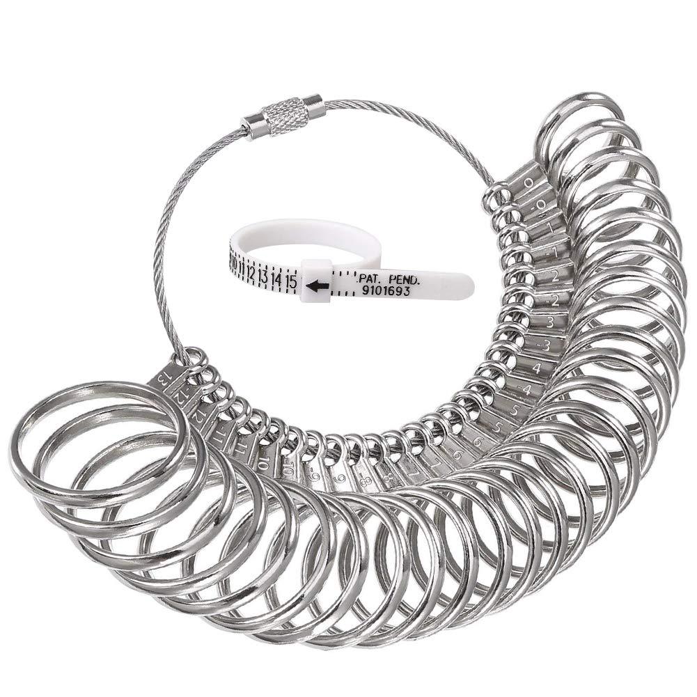 外贸批发锌合金美标戒指圈 PU美规戒指尺 戒指大小筛选器戒指圈号