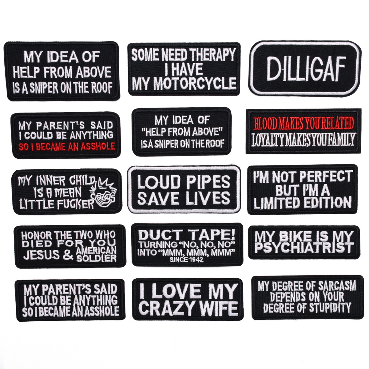 Bordado pegatinas de tela al por mayor accesorios de sombrero accesorios de ropa pegatinas largas letras inglesas parche pegatinas directo de fábrica en stock