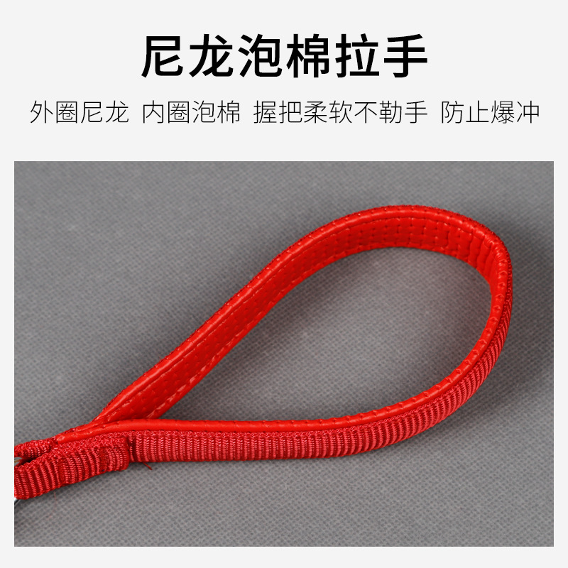 En stock al por mayor pipetao suministros para mascotas Cadena de perro trenzado cromado cadena de hierro correa de espuma mango de espuma cadena de hierro