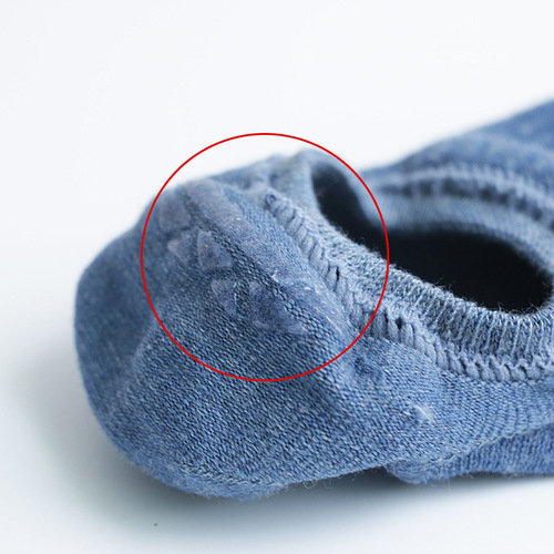 Summer socks men's cotton men's boat socks invisible socks vertical stripes men's shallow socks thin solid color cotton socks silicone anti-removal
