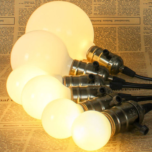 LED milky white e27 screw socket energy-saving dragon ball bulb clothing store photo studio dressing table warm white light led bulb