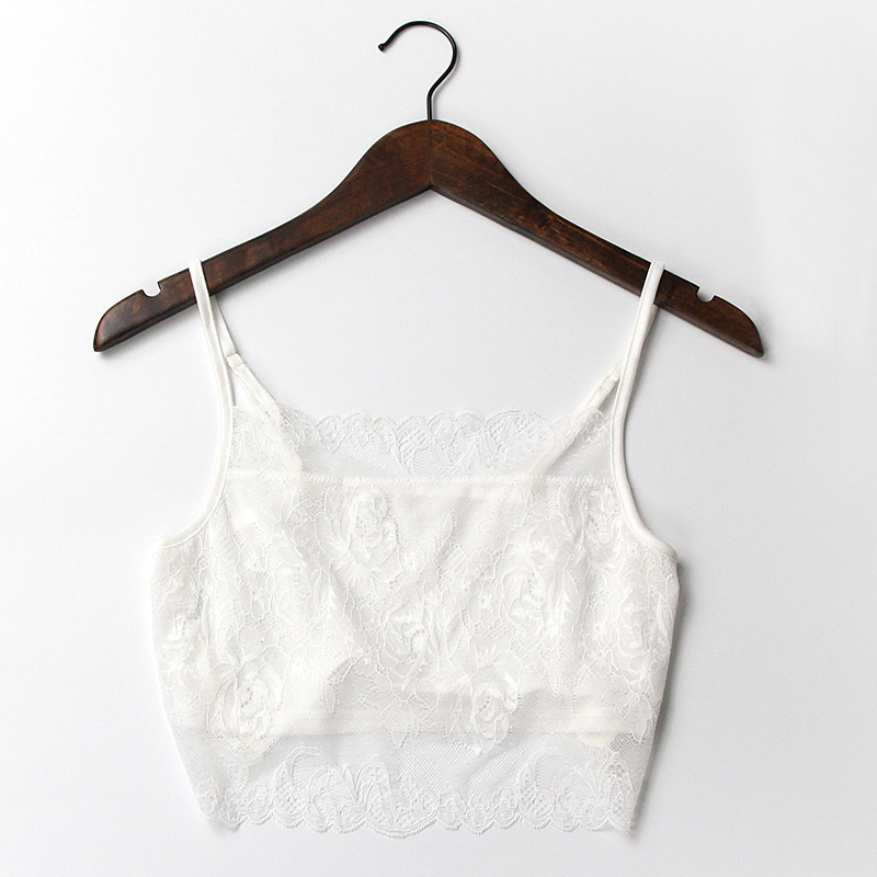 Mulberry Silk Small Sling Lace All-match Silk Vest Base Tube Top