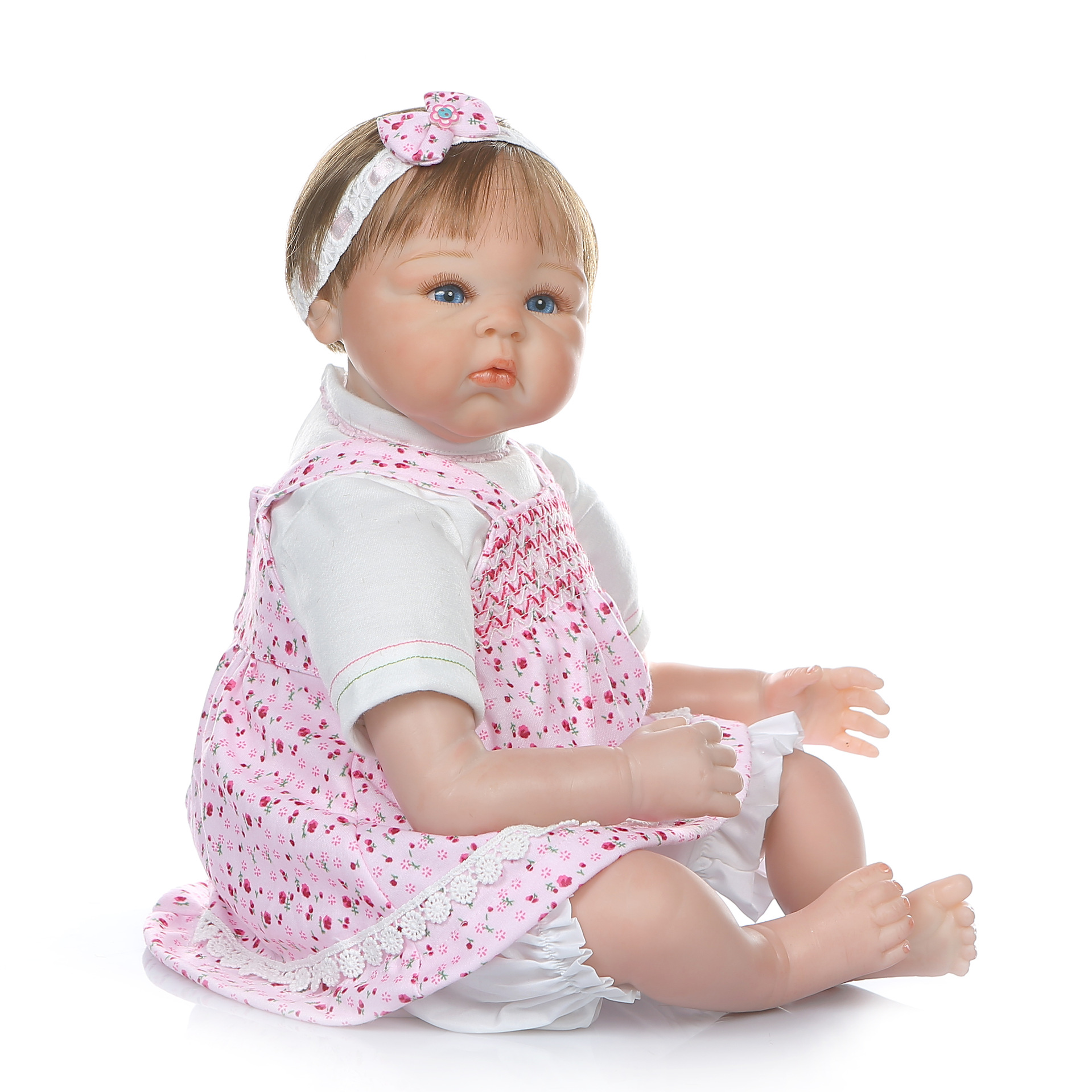 NPK Nueva simulación lindo del bebé floral ropa Día DE LOS NIÑOS regalo hecho a mano
