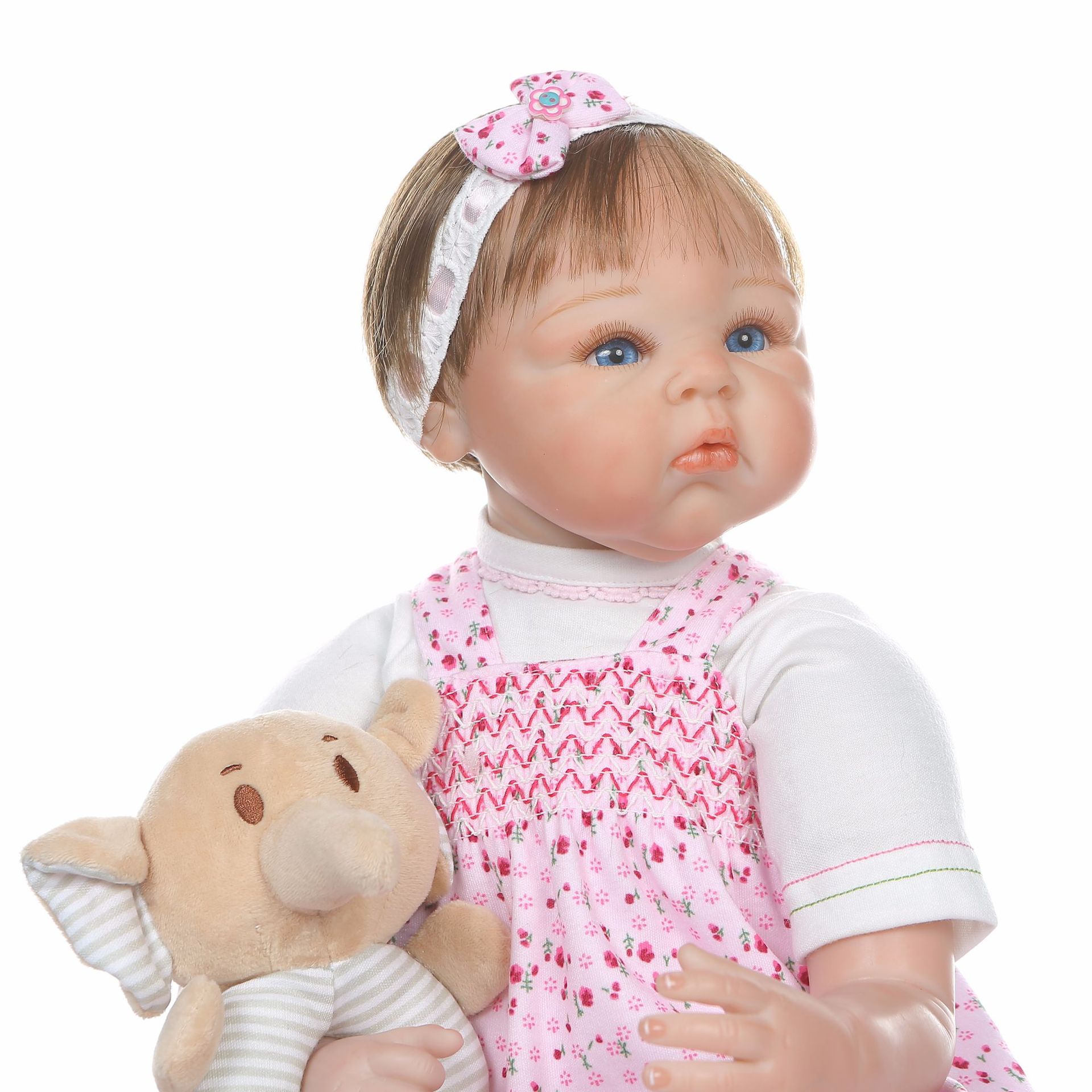 NPK Nueva simulación lindo del bebé floral ropa Día DE LOS NIÑOS regalo hecho a mano