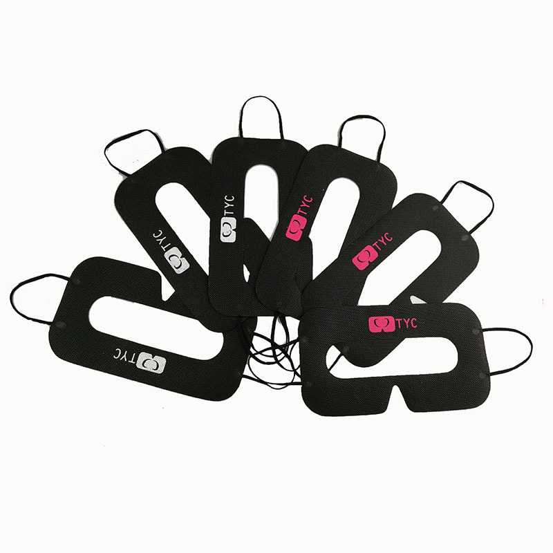 加logo一次性vr虚拟眼镜配件VR面部衬垫无纺布卫生罩彩色印刷眼罩