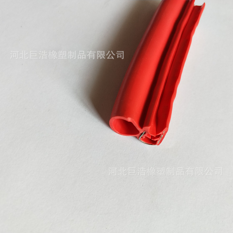 PVC橡胶密封条 装饰防撞PVC密封条 橡塑顶泡钢带密封条 定购胶条