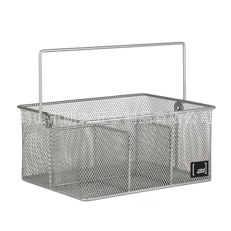 Venta caliente transfronteriza Amazon Venta caliente cuchillo y tenedor cesta de almacenamiento bandeja de cubiertos mesa de hierro vajilla cesta de almacenamiento