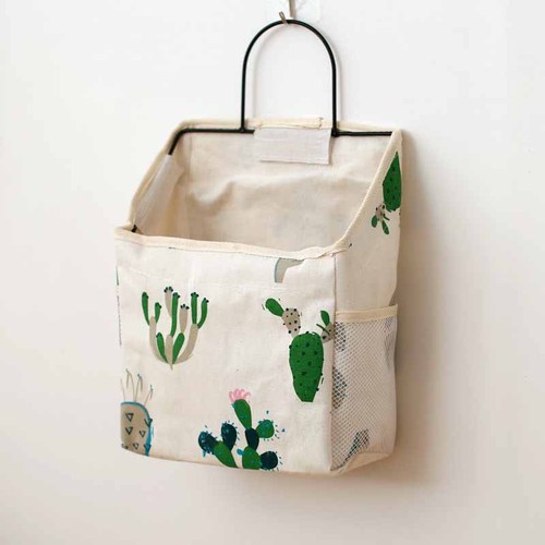 Manufacturer's cotton and linen fabric art book miscellaneous storage wall hanging storage bag wall-mounted storage pouch dormitory dormitory magic tool