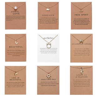 Ожерелье (Gangmai Jewelry) Подвеска-ключница с жемчугом, сплав, простой элегантный европейский стиль