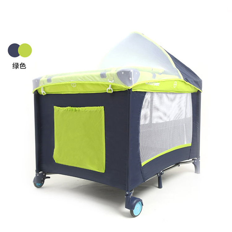 Nueva cama de juego de bebé de una pieza de entrega plegable cama de bebé cama de media cama al por mayor cuna multifuncional portátil