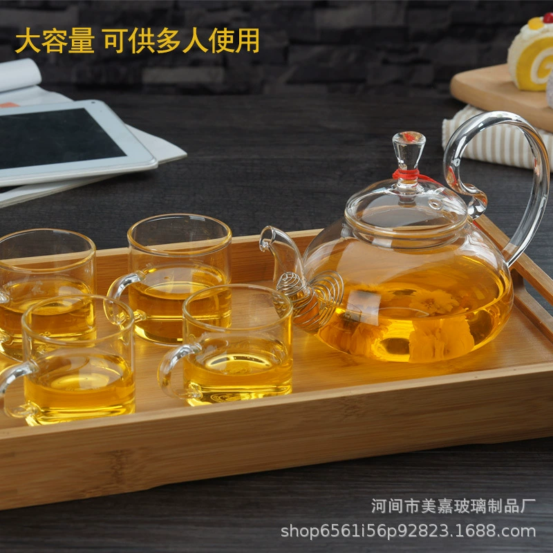 Glass teapot, herbal tea, tea set
