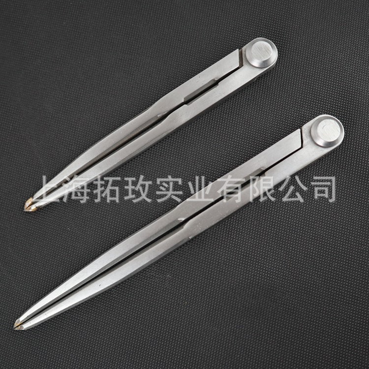 拓玫 自产重型浇铸硬质合金钨钢头圆规 划线器 划线规 间距规分规