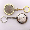 Acrylic coins, metal universal keychain, 40mm