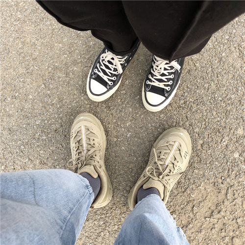 Shawn Yue's same style co-branded Hong Kong style dad shoes men's ins trend couple shoes summer retro casual sports shoes for women