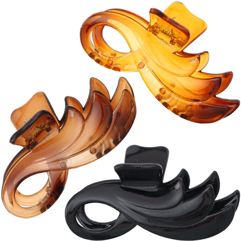 Cross-Border New 9cm plastic bath clip female Yiwu jewelry wholesale 2 yuan store supply Amazon hair claws