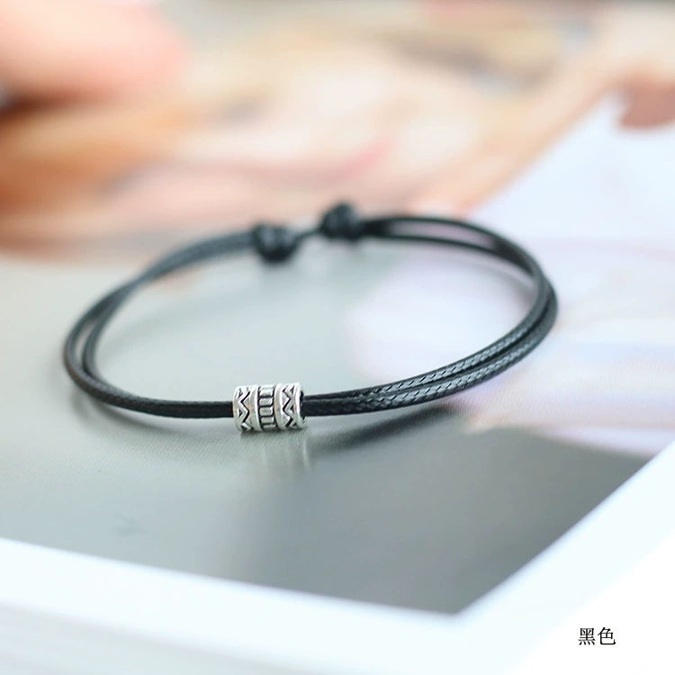 Плетёный красный шнур bracelet для любимого мужчины и женщины, модный тренд аксессуар, простой и элегантный дизайн, подарок на день рождения