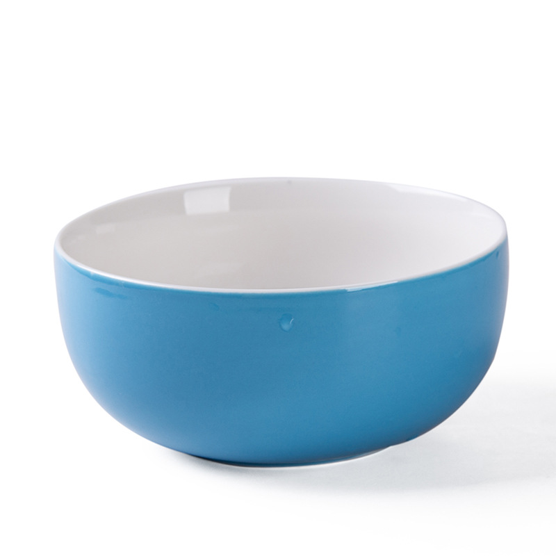 5 "negro de cerámica negro tazón de arroz sopa tazón de fideos