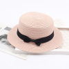 Summer retro beach hat with bow, Korean style, European style, sun protection