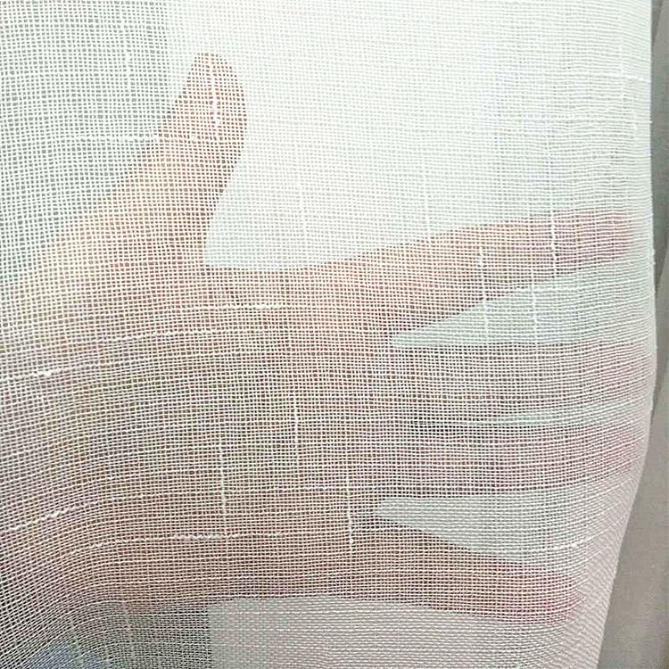Cross linen screen curtain cotton linen white linen pure white foreign trade original Keqiao Shaoxing curtain wholesale Cross linen screen curtain cotton linen white linen pure white foreign trade original Keqiao Shaoxing curtain wholesale