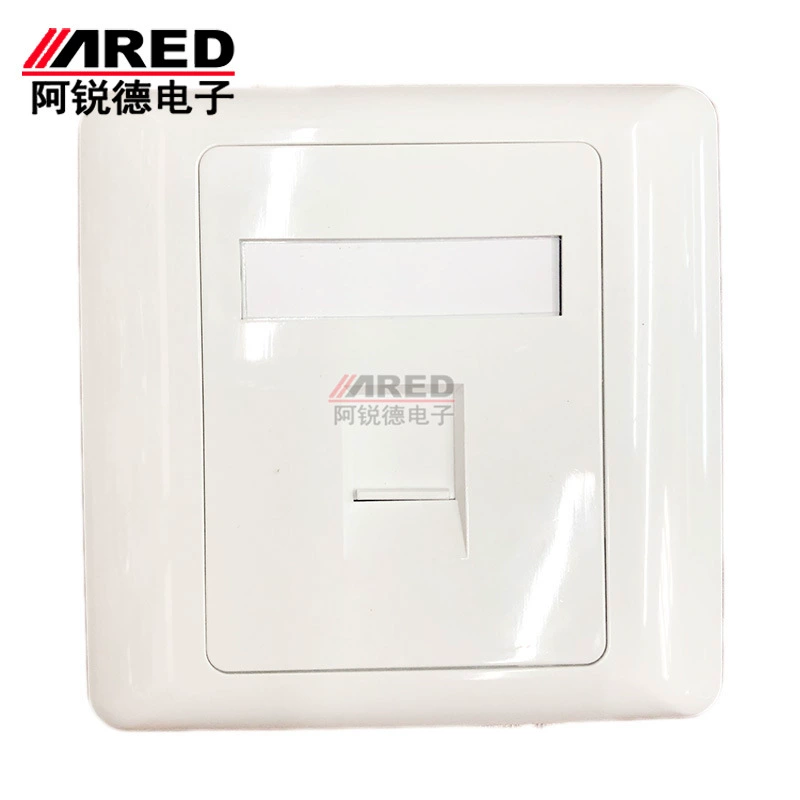 Утолщенная однопортовая панель AMP RJ45 панель информационного гнезда компьютерной телефонной сети Панель типа 86