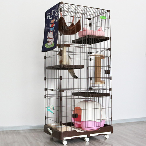 Factory Direct Sale Cat Cage Villa Double and Triple Story Indoor Cat Villa Home Large Pet Cat Cat Nest