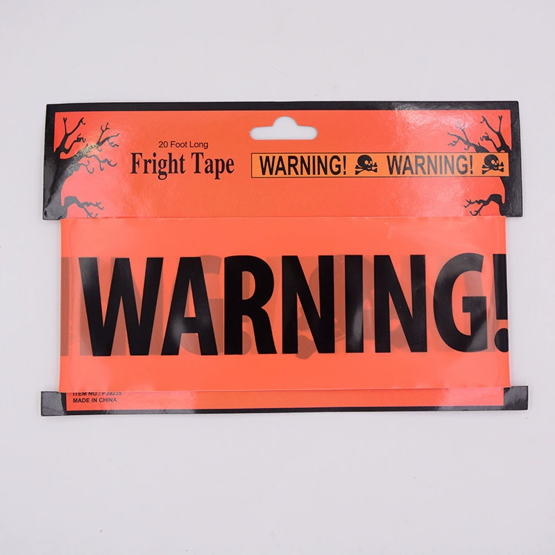 Хэллоуин горячая распродажа сцены украшения желтой ленты предупреждающий ремень изолирующей ленты