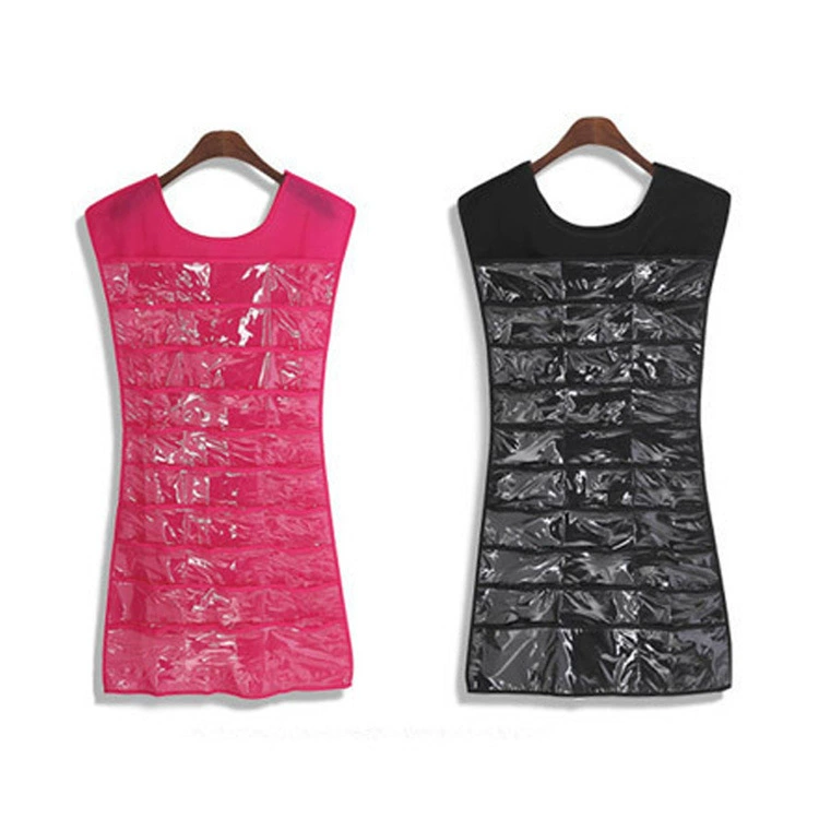 Creative storage system, hanging organiser, evening dress, vest, storage bag
