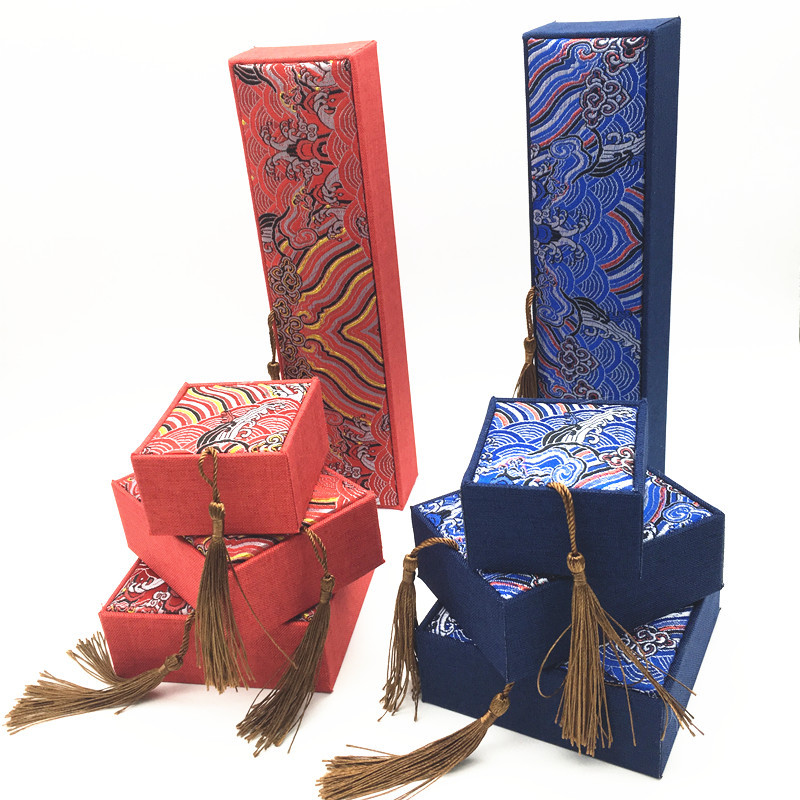 珠宝首饰盒翻盖玉手镯盒项链盒吊坠手饰包装礼品盒玉佩戒指盒