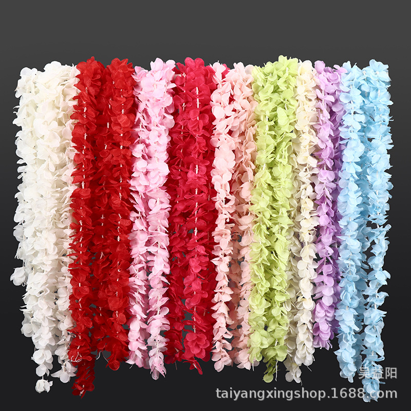 Decorativo floral boda apoyos artificial orquídea flor cadena etapa adornos flor pared decoración suministros boda arreglo flor tira de la flor