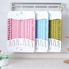 外貿 可摺疊廚房瀝水碗架dishrack 餐具收納盒掛壁碗架 餐具架